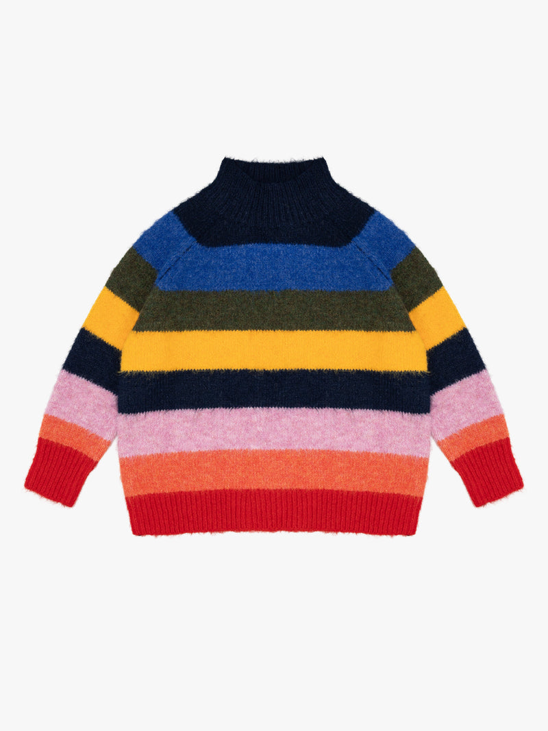 Louise Mockneck Sweater - Rainbow